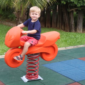 Brinquedo de mola - Moto